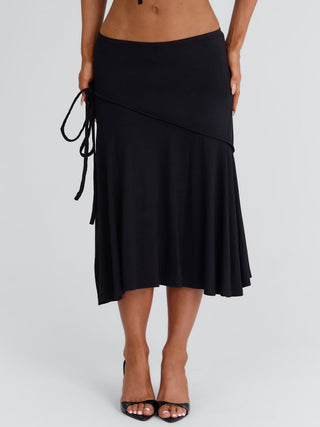 ARRIELLE MIDI SKIRT BLACK Midi Skirt 