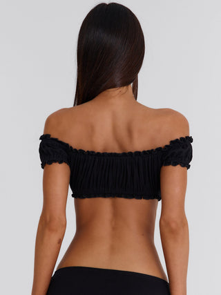 ARRIELLE CROP TOP BLACK Crop Top 