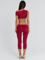 ATHEENA CAPRI PANTS DEEP RED Pants 