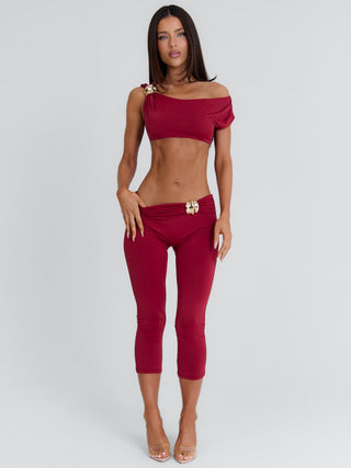 ATHEENA CROP TOP DEEP RED Crop Top 