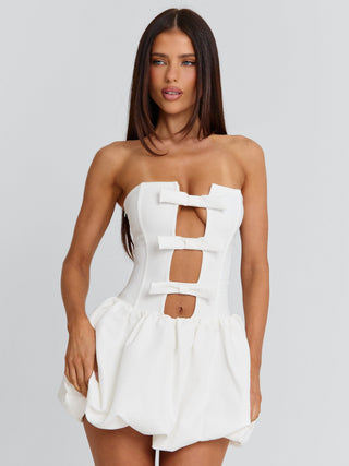 ATHENIA MINI DRESS WHITE Mini Dress 