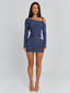 AURELLE MINI DRESS STEEL GREY Mini Dress 