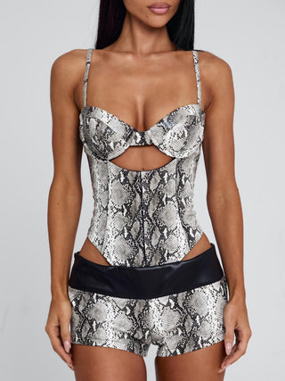 AUREZA PLAYSUIT SILVER SNAKE Playsuit 
