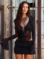 AVALINE MINI DRESS BLACK Mini Dress 