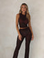 AYANA TOP CHOCOLATE Crop Top 
