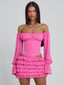 AYANI MINI DRESS HOT PINK Mini Dress 