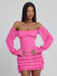 AYANI MINI DRESS HOT PINK Mini Dress 