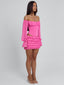 AYANI MINI DRESS HOT PINK Mini Dress 