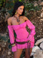 AYANI MINI DRESS HOT PINK Mini Dress 