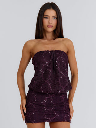 AYANNA MINI DRESS PLUM Mini Dress 