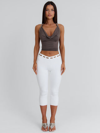 AZUL CAPRI PANTS WHITE Pants 