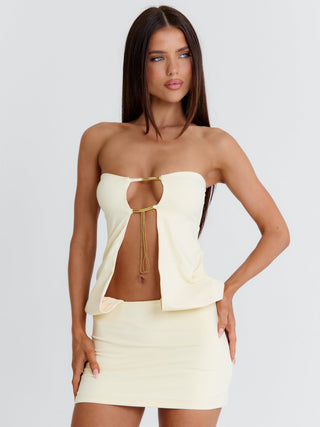 AZULA MINI DRESS BABY YELLOW Mini Dress 