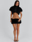 QUINCEY CROPPED JACKET BLACK Jacket 