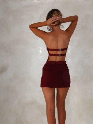 BEAU MINI DRESS BURGUNDY Mini Dress 