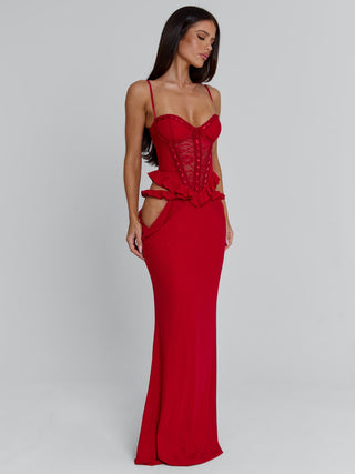 BECK MAXI DRESS RED