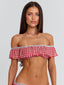 BETTY TOP RED GINGHAM Crop Top 