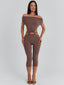 BIBIANA CAPRI JUMPSUIT BROWN Jumpsuit 