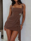 BLANCHE MINI DRESS CHOCOLATE Mini Dress 