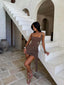 BLANCHE MINI DRESS CHOCOLATE Mini Dress 