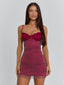 BONJOUR MINI DRESS BURGUNDY Mini Dress 