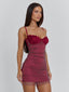 BONJOUR MINI DRESS BURGUNDY Mini Dress 