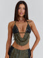 BRAIDY CROP TOP KHAKI Crop Top 
