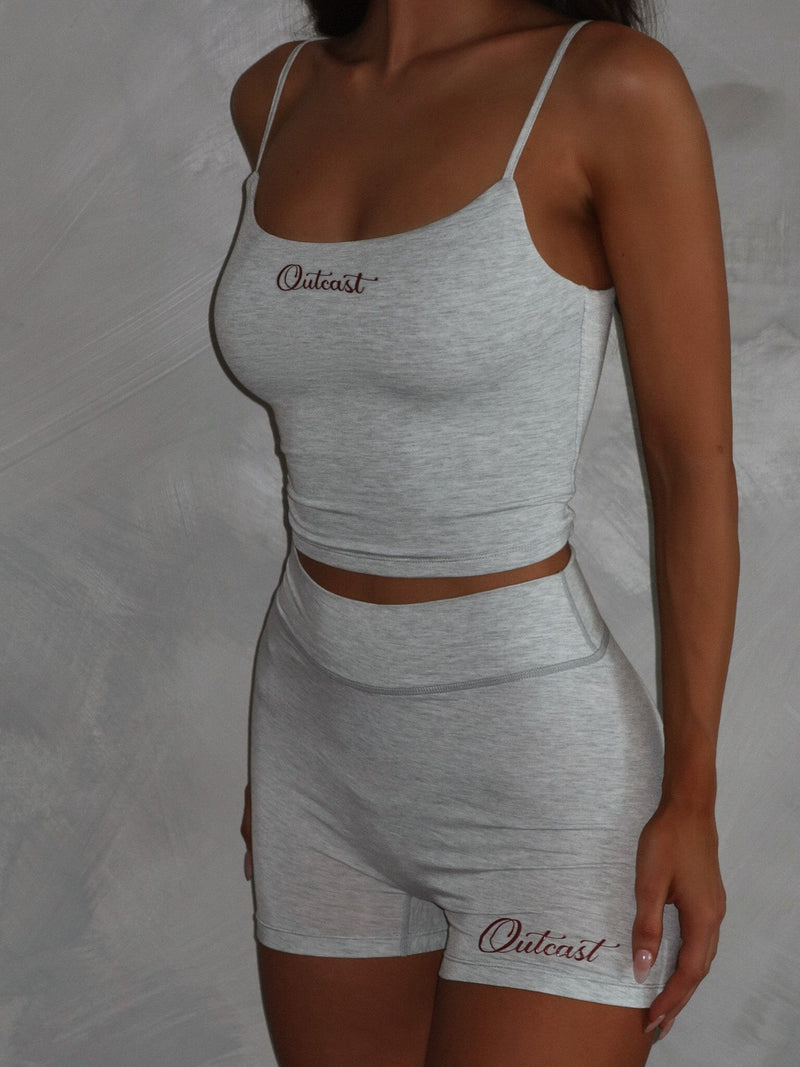 BRAXTON TANK TOP GREY Crop Top 