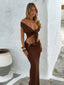 BRITTA MAXI SKIRT CHOCOLATE Maxi Skirt 