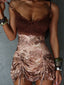 CAELIE MINI DRESS BROWN Mini Dress 