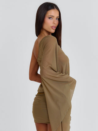 CAITY MINI DRESS KHAKI Mini Dress 