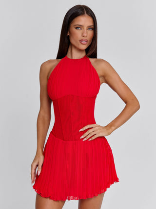 Women's Calla Mini Dress Red in Size Large by Outcast Women's Calla Mini Dress Red in Size Large by Outcast