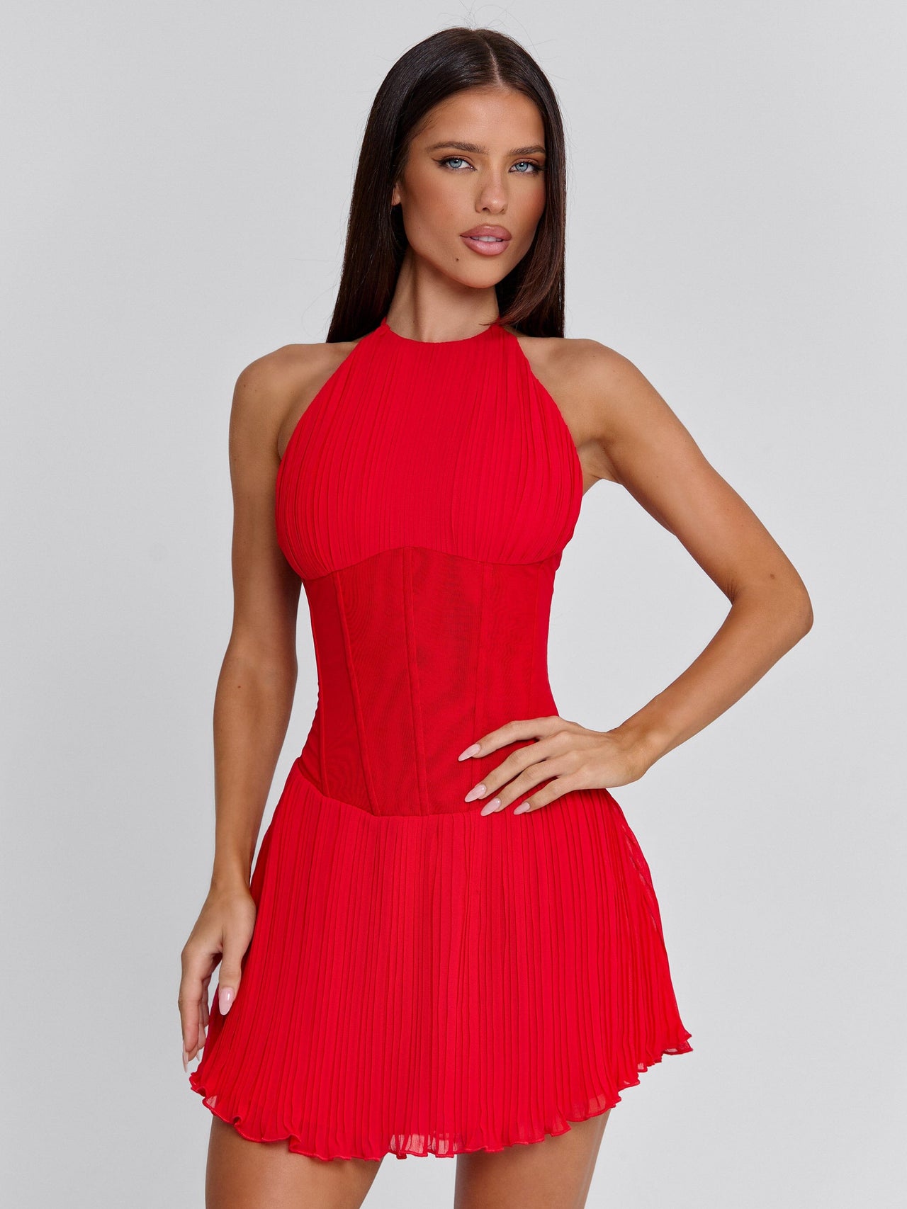 halton mini dress red Women's Calla Mini Dress Red in Size Large by Outcast