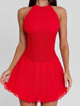 Women's Calla Mini Dress Red in Size Large by Outcast Women's Calla Mini Dress Red in Size Large by Outcast