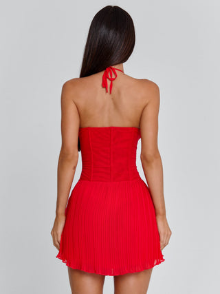 Women's Calla Mini Dress Red in Size Large by Outcast Women's Calla Mini Dress Red in Size Large by Outcast
