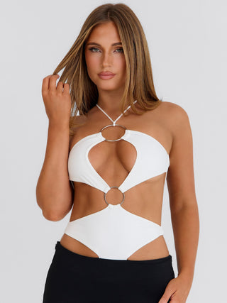 CARLENE CAPRI JUMPSUIT WHITEBLACK Jumpsuit 