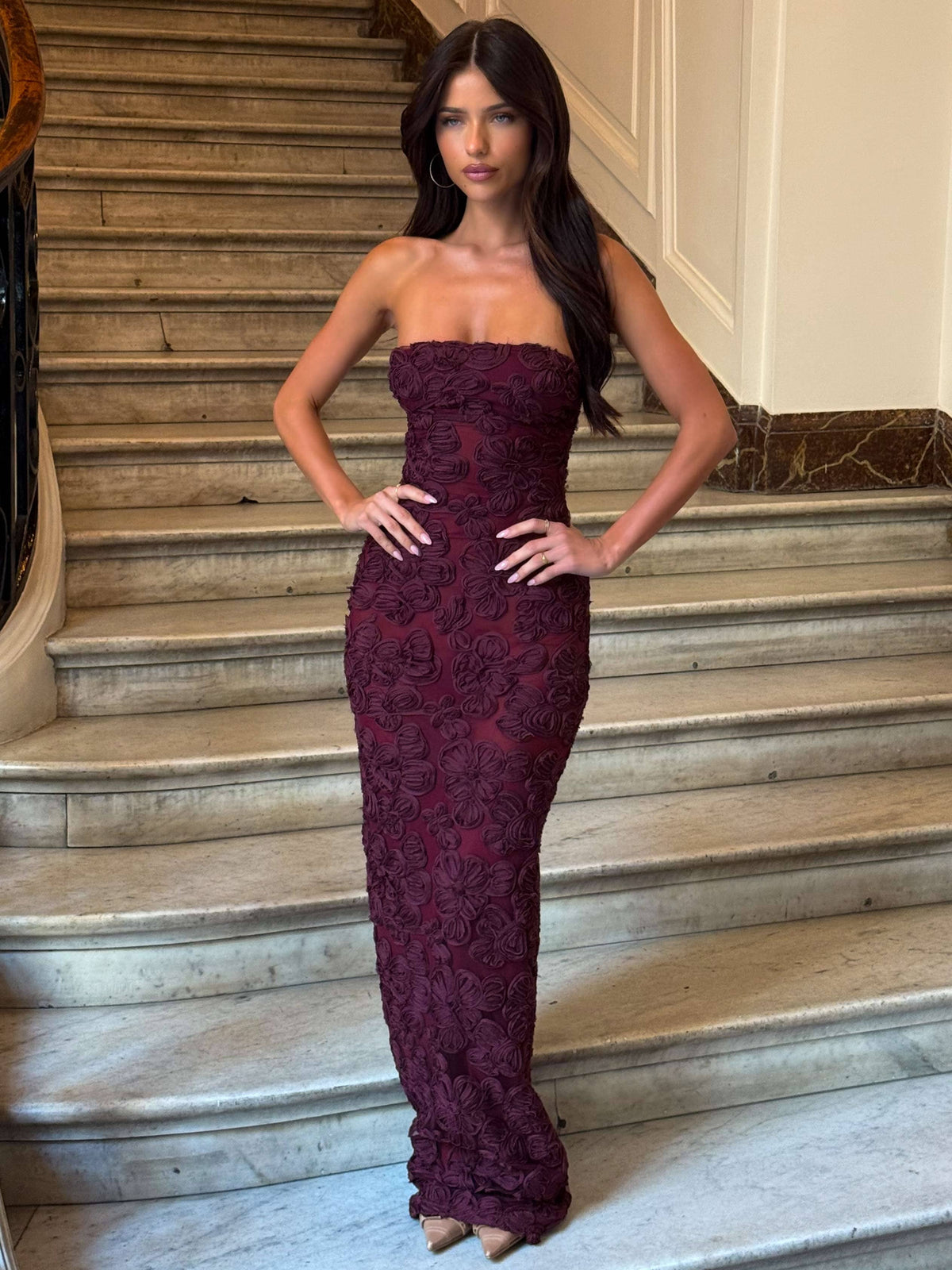 outcast burgundy dress 'Women''s Purple Carlo Maxi Dark Mauve in Size XL by Outcast' this mini features a