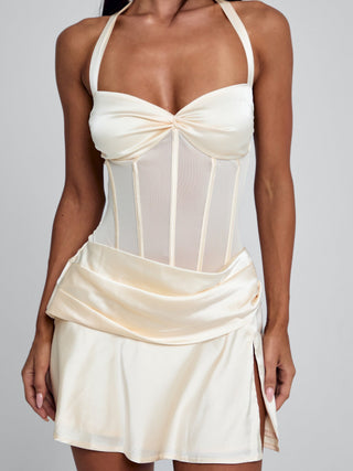 CARMIN MINI DRESS IVORY Mini Dress 