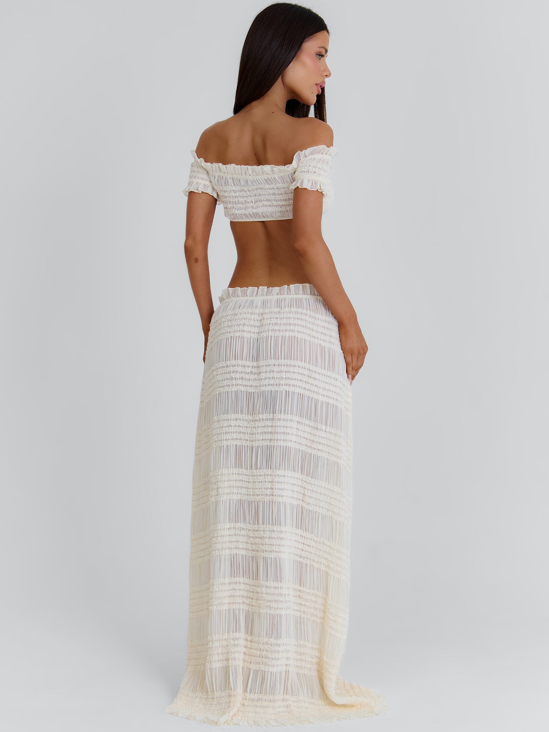 Cassidee Crop Top Cream | Outcast USA