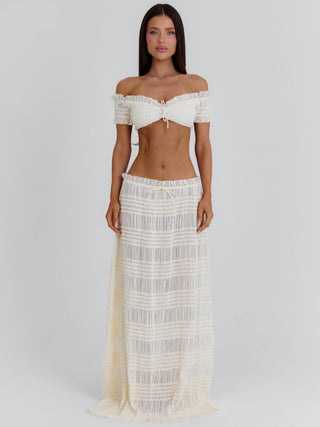 CASSIDEE MAXI SKIRT CREAM Maxi Skirt 