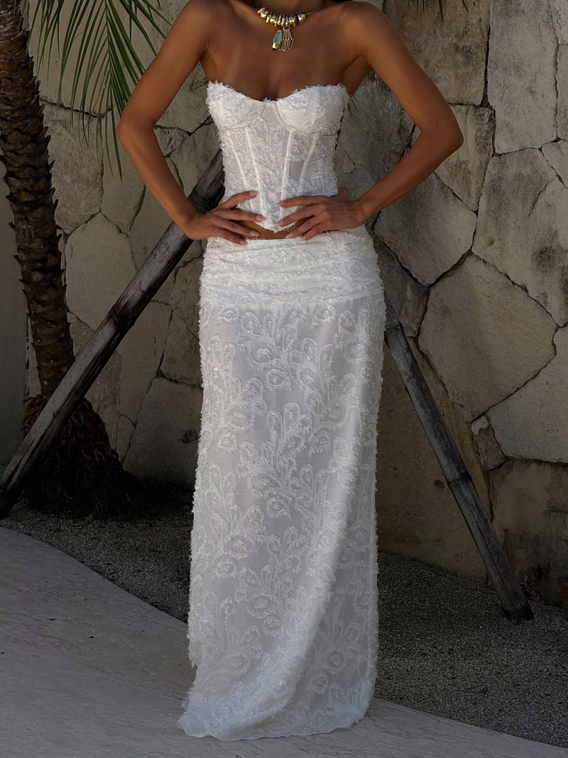 CATHERINE CORSET TOP IVORY Corset Top 