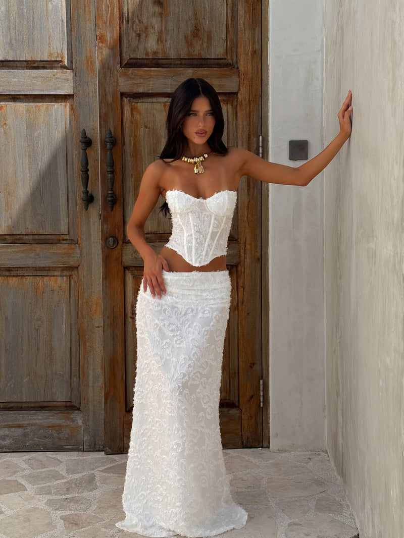 CATHERINE CORSET TOP IVORY Corset Top 