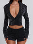CELENE JACKET BLACK SPARKLE Jacket 