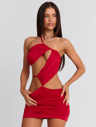 CELINE MINI DRESS RED Mini Dress 
