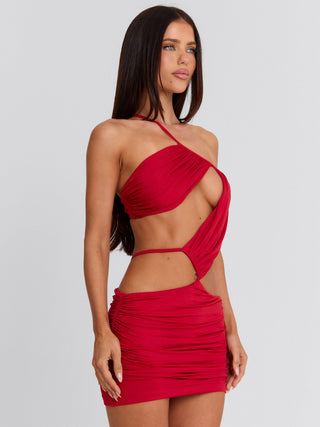 CELINE MINI DRESS RED Mini Dress 