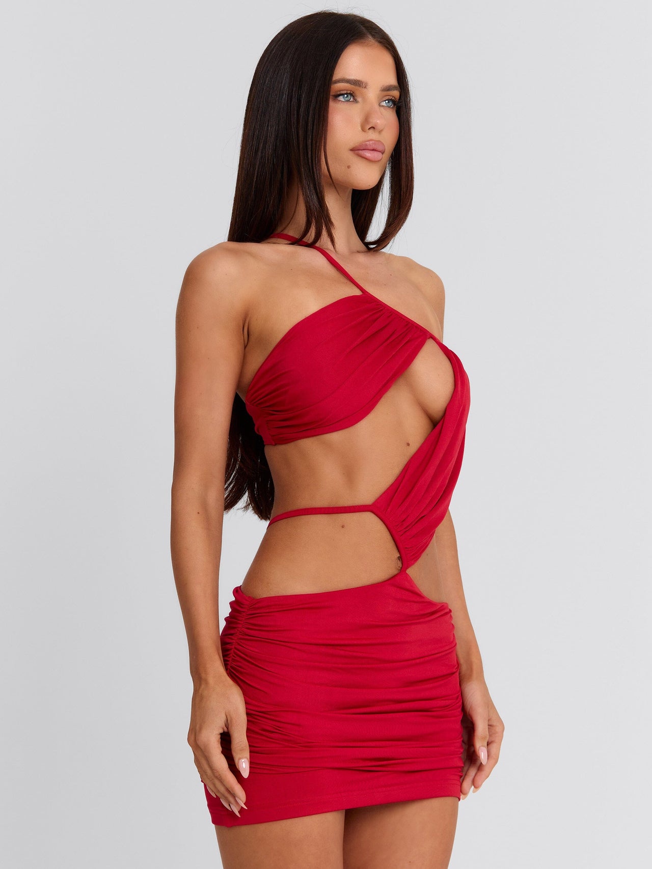 Women's Celine Mini Dress Red in Size Large by Outcast