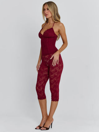 CENDRE PLAYSUIT BURGUNDY Playsuit 