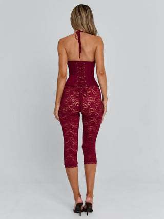 CENDRE PLAYSUIT BURGUNDY Playsuit 
