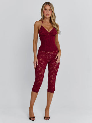 CENDRE PLAYSUIT BURGUNDY Playsuit 