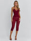 CENDRE PLAYSUIT BURGUNDY Playsuit 