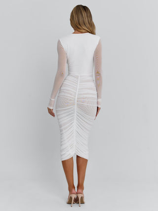 Women's Cerina Maxi Dress White in Size Large by Outcast Women's Cerina Maxi Dress White in Size Large by Outcast